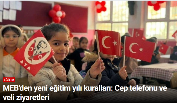 MEB'den yeni eğitim yılı kuralları: Cep telefonu ve veli ziyaretleri