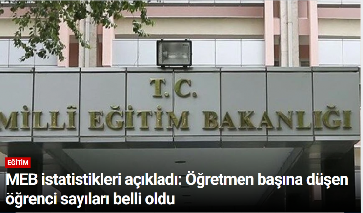 MEB istatistikleri açıkladı: Öğretmen başına düşen öğrenci sayıları belli oldu