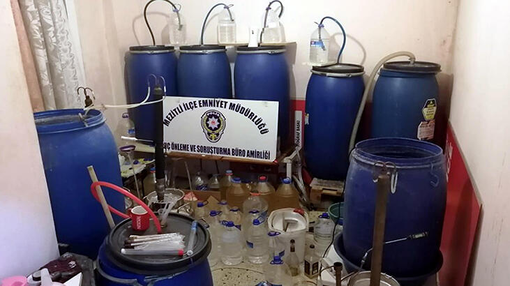 Mersin'de 1700 litre sahte içki ele geçirildi