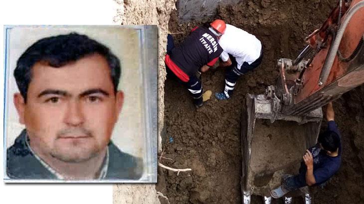 Mersin'de altyapı çalışmasında heyelan! Firma sahibi öldü