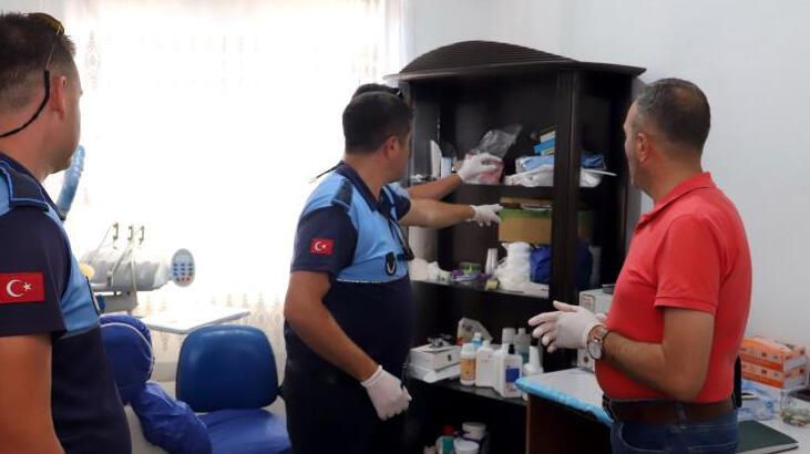 Mersin'de ruhsatsız diş kliniği mühürlendi