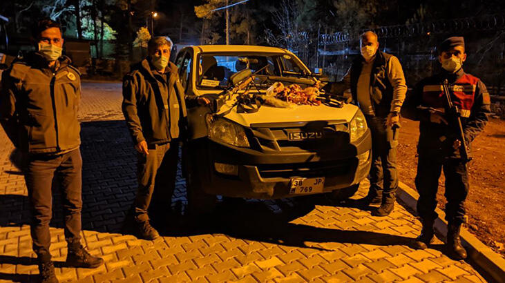 Mersin'de yaban keçisi avlayan 4 kişiye 40 bin lira ceza