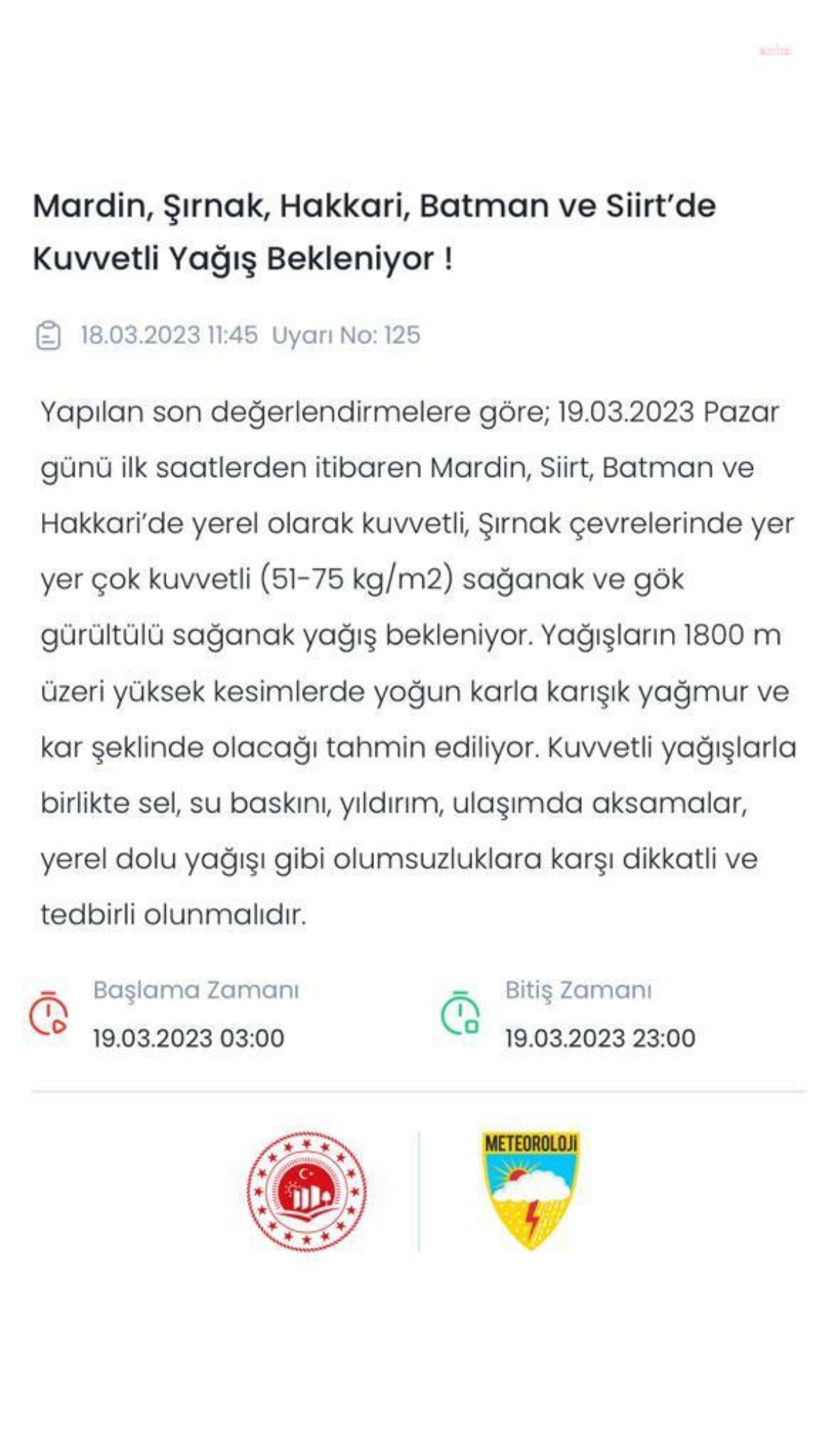 Meteoroloji'den 5 İl İçin Kuvvetli Yağış ve Sel Uyarısı