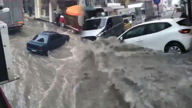 Meteoroloji'den 6 il için uyarı! Yollar göle döndü, araçlar sürüklendi