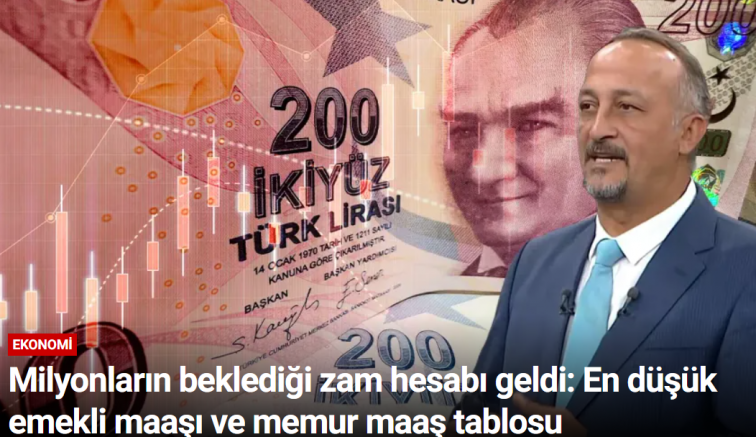 Milyonların beklediği zam hesabı geldi: En düşük emekli maaşı ve memur maaş tablosu
