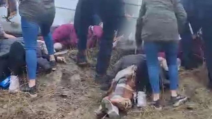 Minibüs takla attı! 2'si ağır, 5 yaralı