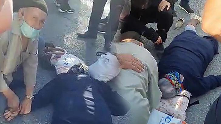 Minibüsün çarptığı eşinin elini tutarak dakikalarca 'Pervin' diye seslendi