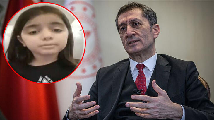Minik öğrenciden Bakan Selçuk'a duygulandıran video