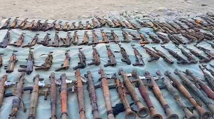 MSB: Pençe- Kilit bölgesinde çok sayıda silah ve mühimmat ele geçirildi