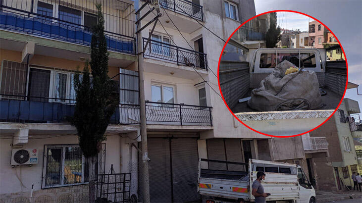 Mucize kurtuluş! 5. kattan kamyonet kasasına düştü