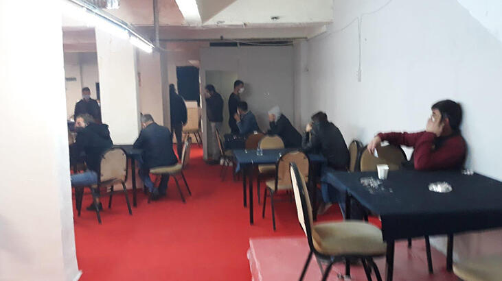 Mühürlenen dernek binasına kumar baskını!