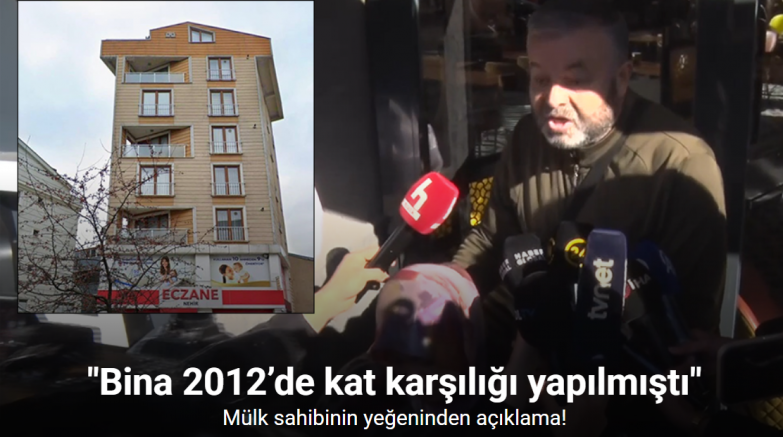Mülk sahibinin yeğeninden açıklama: