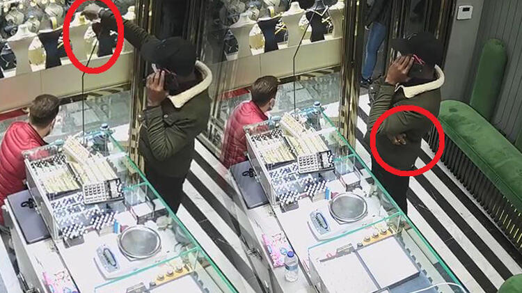 Müşteri gibi girdi! Kuyumcudan 20 bin liralık bileklik çaldı