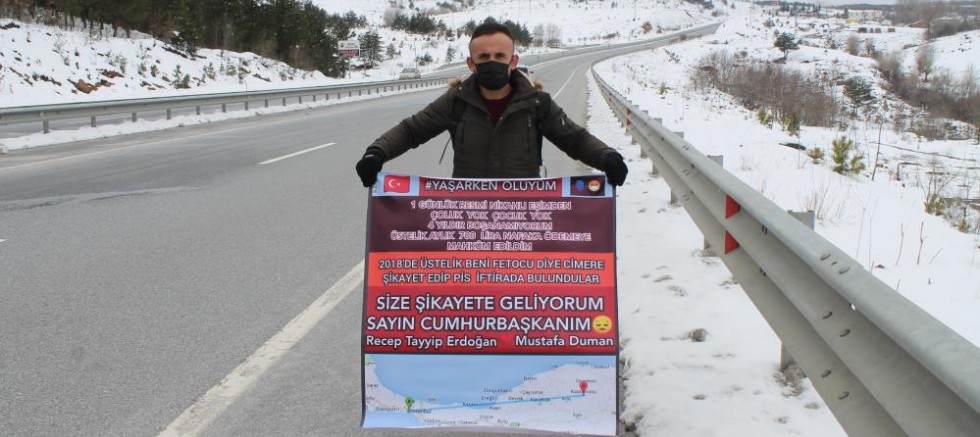 Nafaka mağduru sesini duyurmak için Kastamonu'dan İstanbul'a yürüyecek