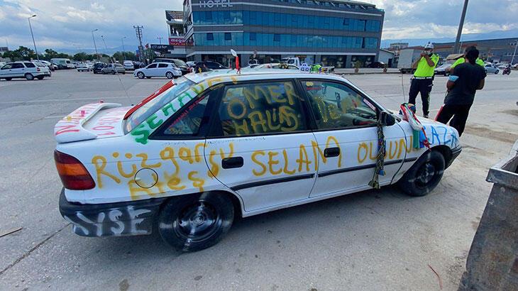 O aracın sürücüsü ortaya çıktı