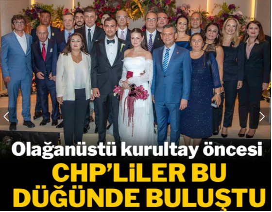 Olağanüstü kurultay öncesi CHP'lileri buluşturan düğün