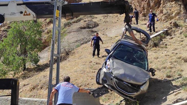 Öldüren manevra! 20 metreden yuvarlandı