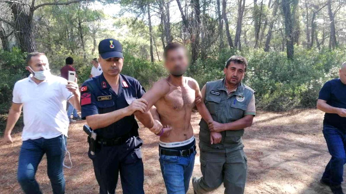 Orman yakarken suçüstü yakalanan şahıs hakim karşısında! İşte savunması