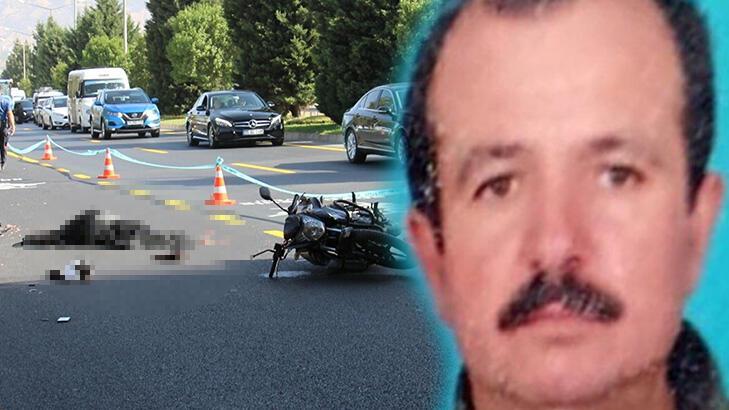 Otobüse sürtüp, yola savrulan kasksız sürücü hayatını kaybetti!