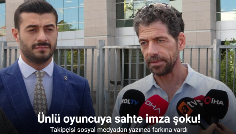 Oyuncu Cemal Hünal’dan imzası taklit edilerek öğrencilere sertifika dağıtıldığı iddiasıyla suç duyurusu
