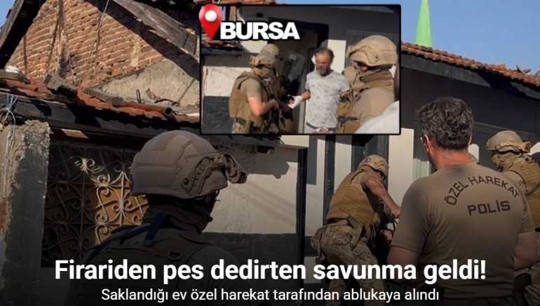 Özel harekat evi ablukaya aldı, yakalanınca 