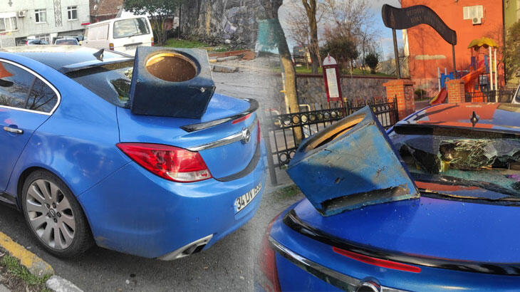 Para vermeyen dayısının arabasını parçaladı