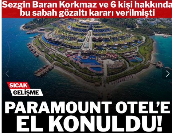Paramount Otel'e el konuldu!