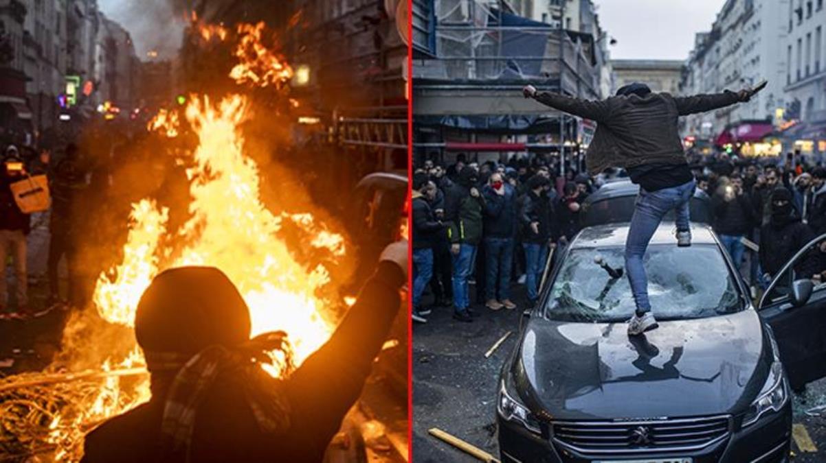 Paris karıştı! 3 kişinin öldüğü silahlı saldırı sonrası PKK yandaşları sokakları birbirine kattı