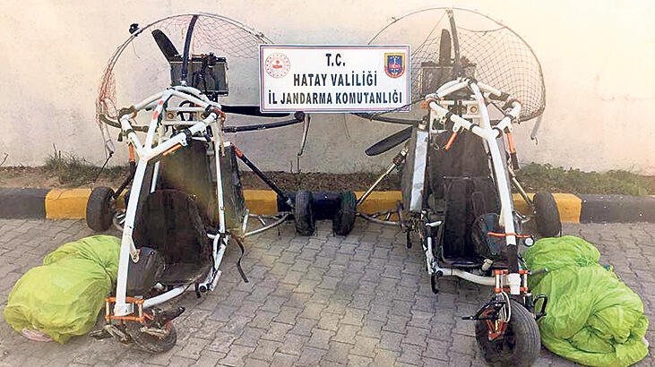 PKK’lı teröristlerin ‘paramotor’ oyunu