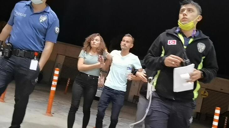Polisten kaçan alkollü sürücü kazaya neden oldu, hastanede gözaltına alındı