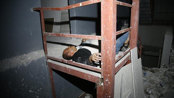 Polisten kaçan hırsız inşaattan düşüp yaralandı