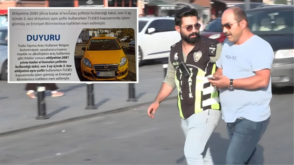 Polisten kaçan taksici tam bir suç makinesi çıktı! İBB bile hakkında tweet bile atmış