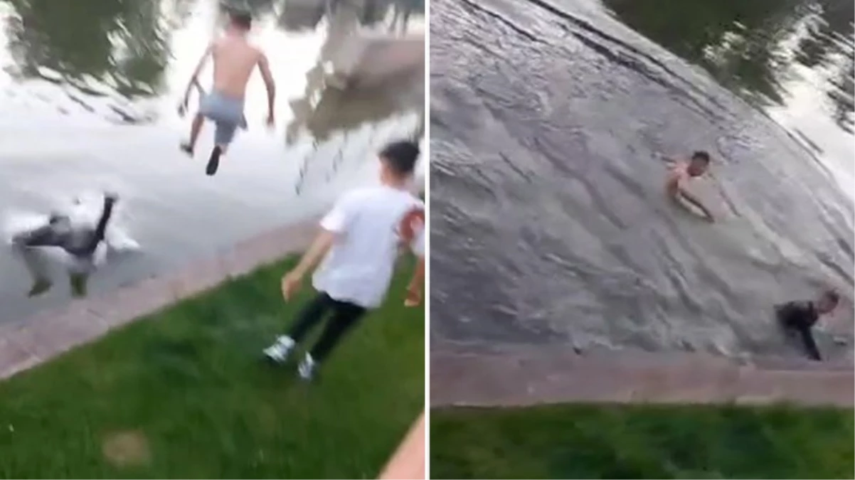 Porsuk Çayı'nda boğulan 2 gencin şakalaştığı son anların görüntüsü ortaya çıktı