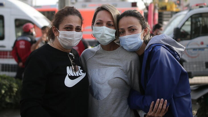 Rıza Bey Apartmanı'ndan son anda kurtuldular!