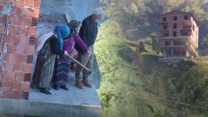 Rize'deki heyelan sırasında büyük panik yaşadılar