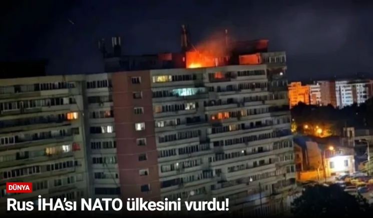 Rus İHA’sı NATO ülkesini vurdu!