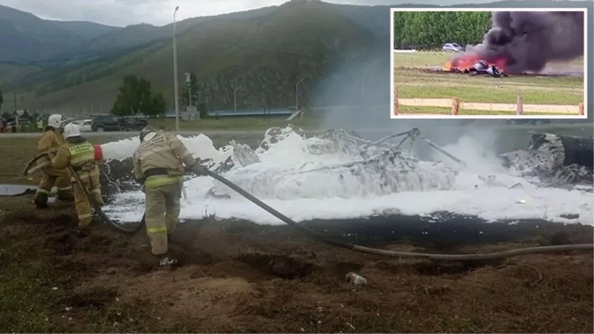 Rusya'da turistleri taşıyan helikopter düştü: 6 ölü, 7 yaralı