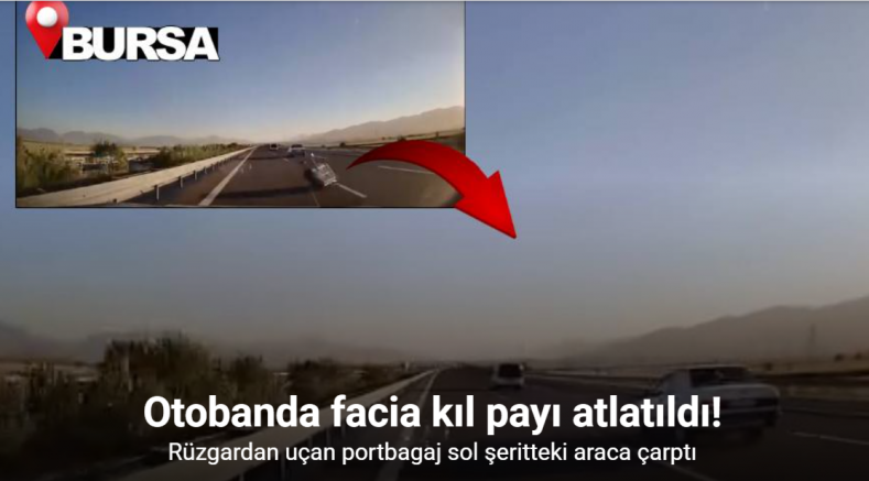 Rüzgardan uçan portbagaj faciaya neden oluyordu