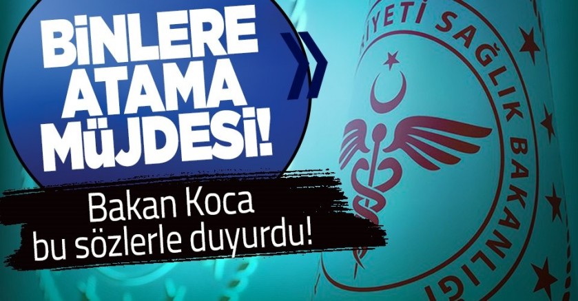 Sağlık Bakanı Fahrettin Koca açıkladı: 20 bin sözleşmeli sağlık personeli alınacak