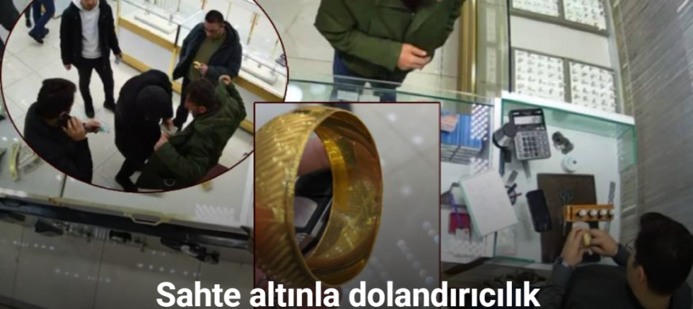 Sahte bilezikleri verip pazarlıkla fazla altın almak isterken yakalandı
