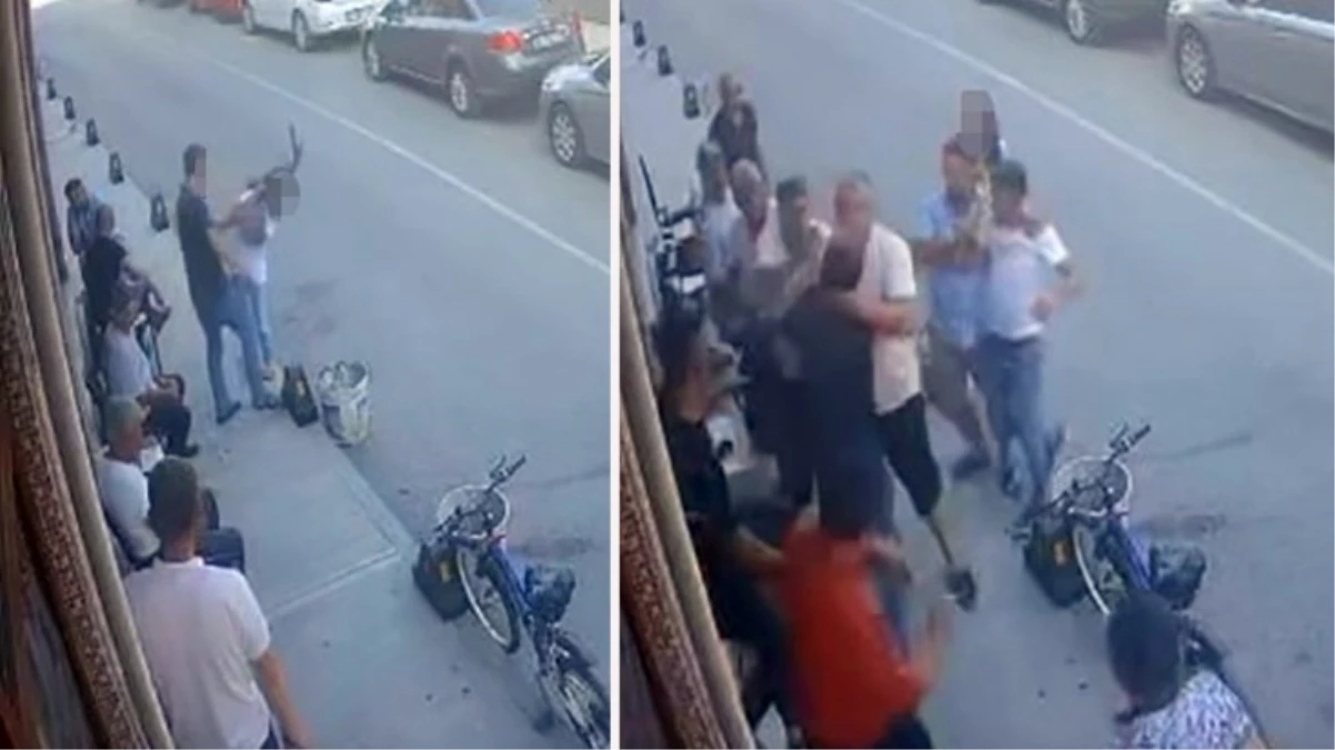 Sakarya'da kahvehanede kızını darp eden babayı vatandaşlar darp etti