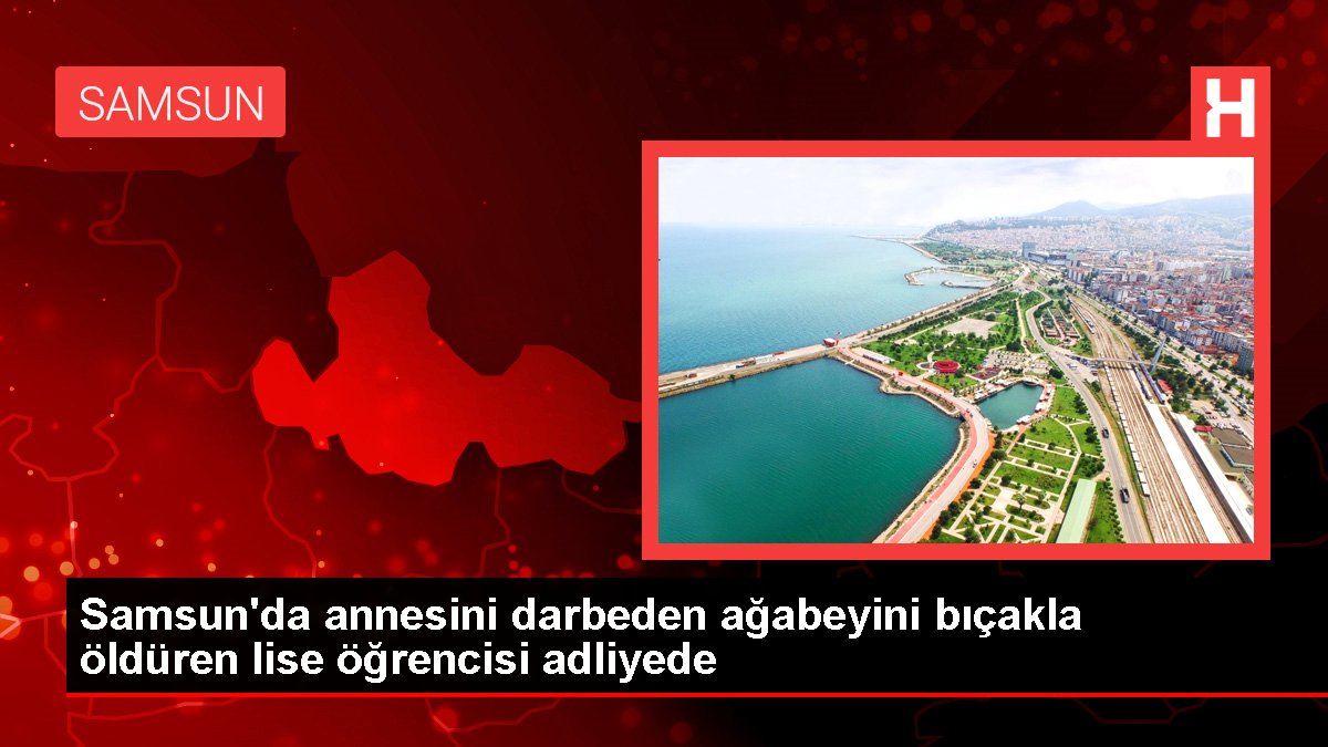 Samsun'da annesini darbeden ağabeyini bıçakla öldüren lise öğrencisi adliyede