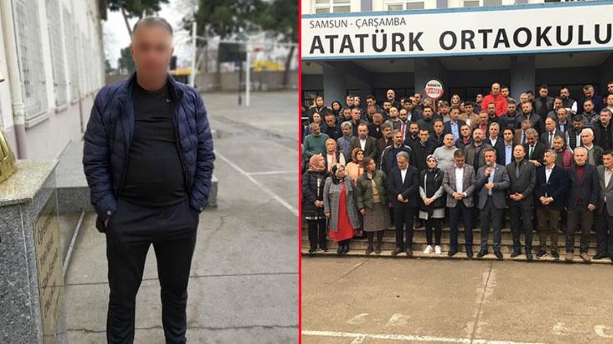 Samsun'da oğlunun anlattıklarını duyan baba, okulu basıp öğretmeni tekme tokat dövdü