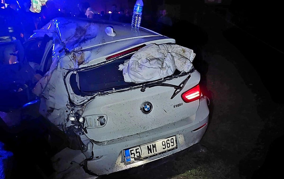 Samsun'da trafik kazası: 8 yaralı