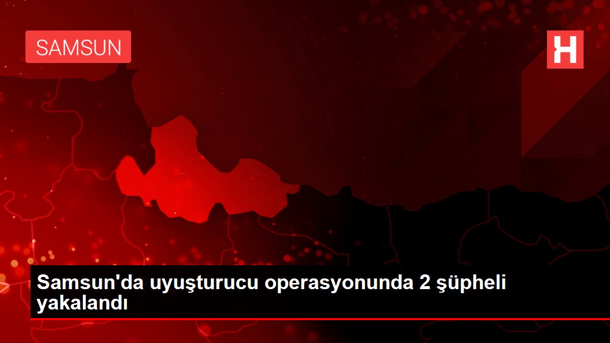 Samsun'da uyuşturucu operasyonunda 2 şüpheli yakalandı
