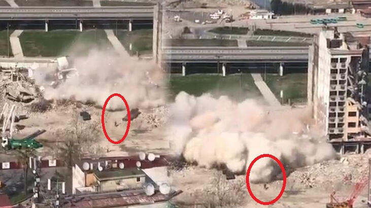 Saniyelerle kurtuldu! Korku dolu anlar