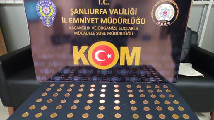 Şanlıurfa’da 100 sahte cumhuriyet altını ele geçti