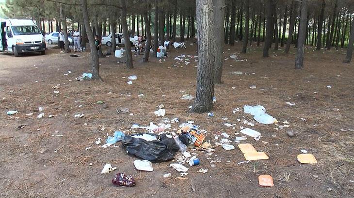 Sarıyer'de İsyan ettiren görüntü! Piknikçiler geriye çöp yığınları kaldı