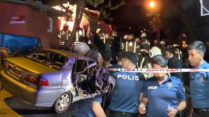 Sarıyer'de kamyon gecekondunun üzerine uçtu: 4 yaralı
