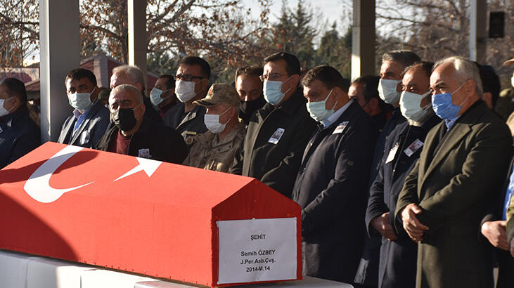Şehit astsubay Semih Özbey son yolculuğuna uğurlandı